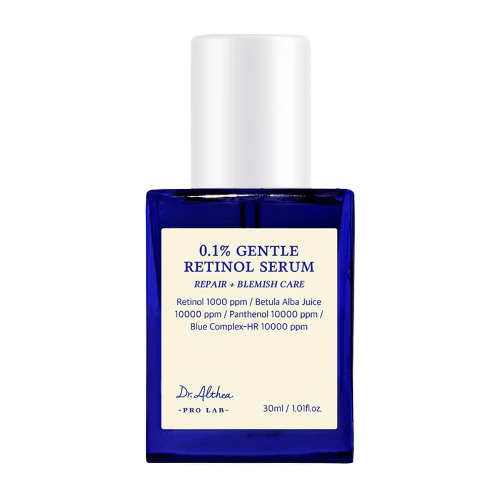 Zdjęcie produktu Dr. Althea 0.1% Gentle Retinol Serum – łagodne serum z retinolem, które wspomaga regenerację skóry, wyrównuje koloryt i redukuje niedoskonałości.