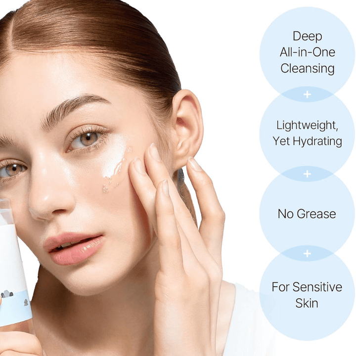 Oczyszczanie twarzy od Round Lab z głęboko działającym olejkiem oczyszczającym, który delikatnie oczyszcza pory, nie pozostawiając tłustej warstwy