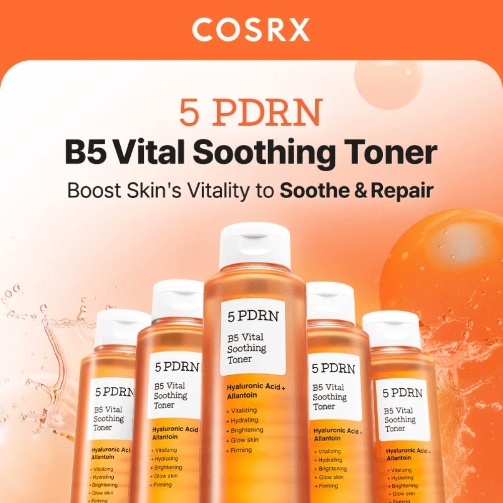 COSRX 5 PDRN B5 Vital Soothing Toner 280 ml wzmacnia witalność skóry i naprawia suchą i zestresowaną skórę