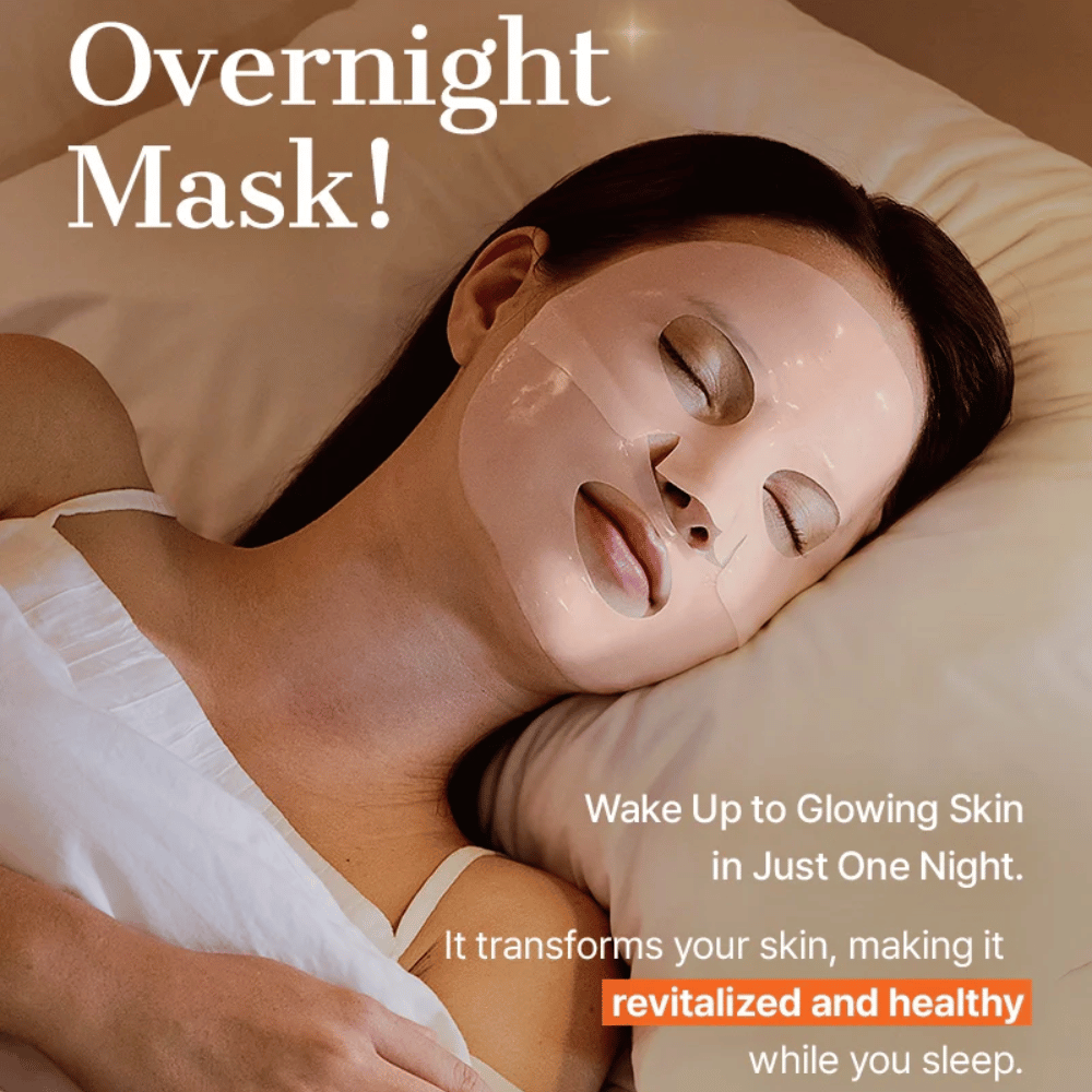 COSRX 5 PDRN Hyaluronic Acid Vital Hydrating Hydrogel Mask jako maska na noc dla intensywnego nawilżenia, odnowy skóry i blasku przez noc