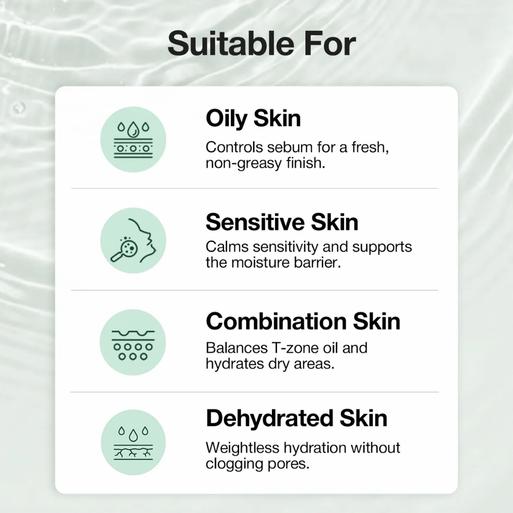 NINELESS A-Control 10% Azelaic Acid Serum pasuje do skóry tłustej, mieszanej, wrażliwej i suchej powierzchniowo oraz pomaga regulować sebum i nawilżać skórę.