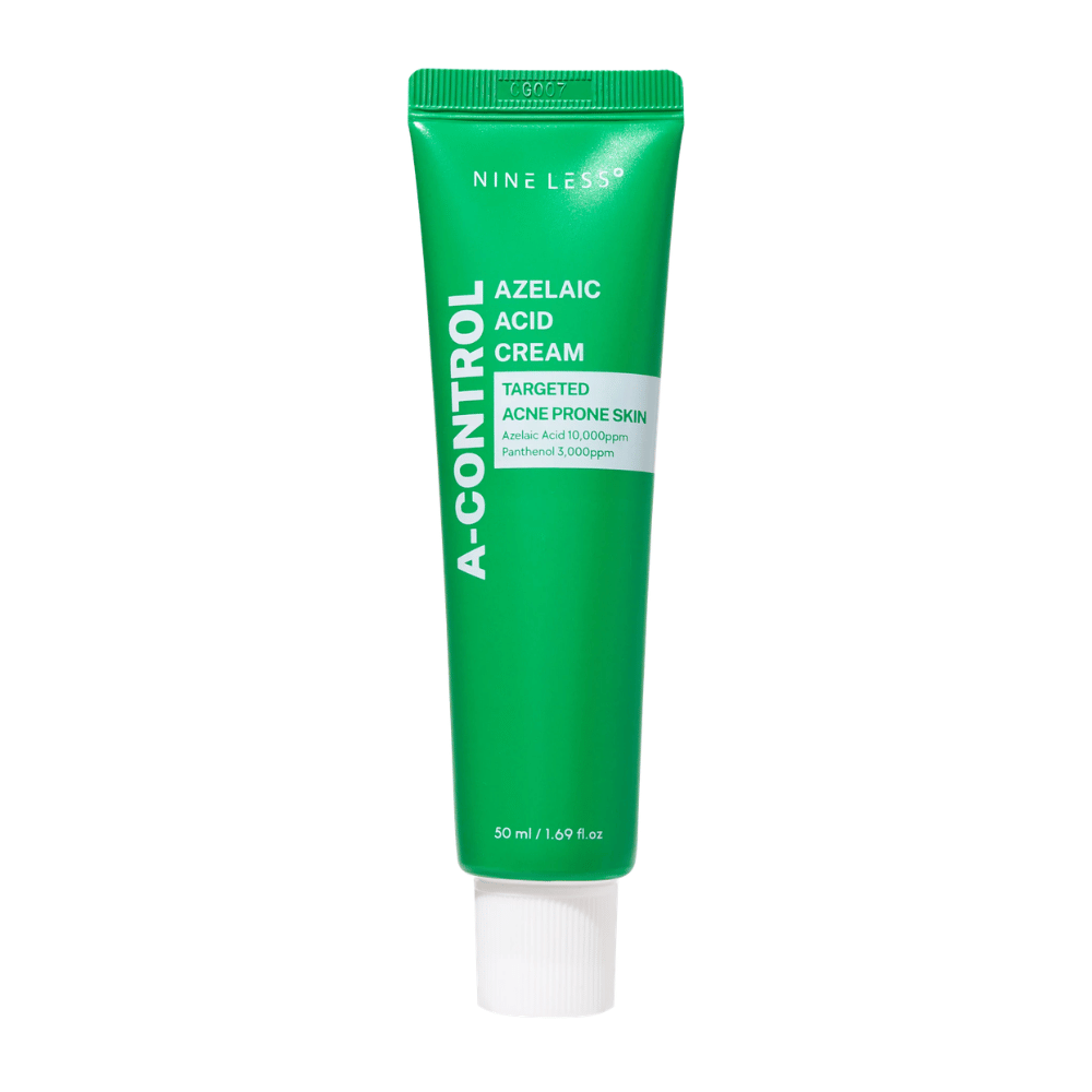 NINELESS A-Control Azelaic Acid Cream krem do twarzy – koreański krem z kwasem azelainowym, który pomaga redukować zanieczyszczenia, łagodzić skórę i poprawiać jej strukturę.