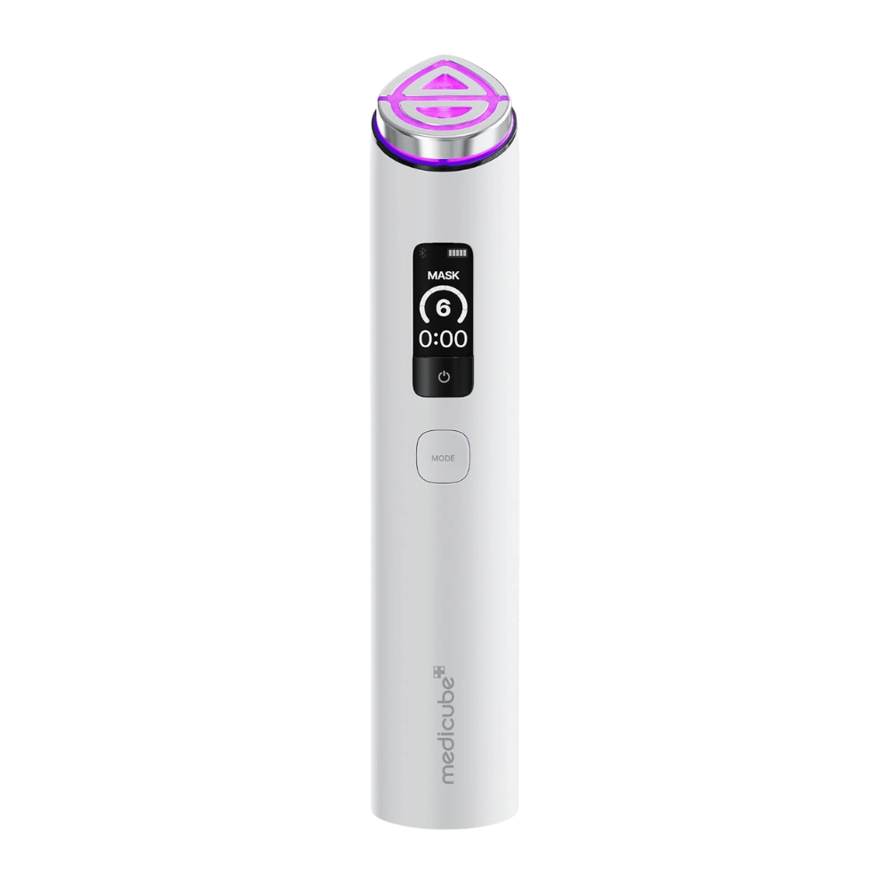 medicube AGE-R Booster Pro X2 Białe elektryczne urządzenie do pielęgnacji skóry z Mask Mode dla zwiększonego wchłaniania produktów do pielęgnacji skóry