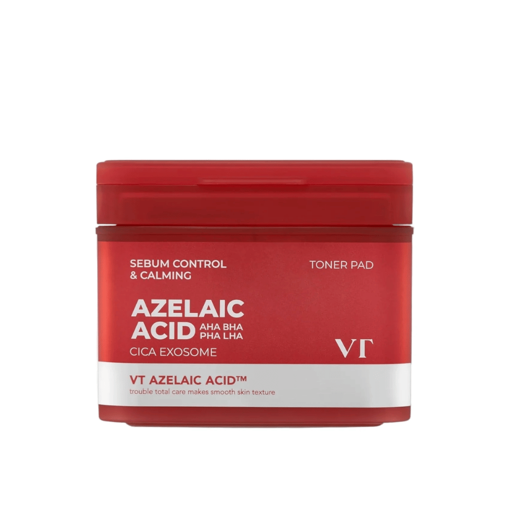 Zdjęcie produktu VT Azelaic Acid Cica Exosome Toner Pad – codzienne delikatne złuszczanie, które redukuje sebum i łagodzi skórę.