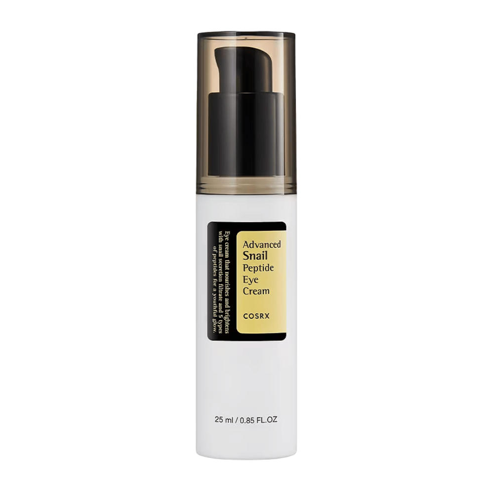 COSRX Advanced Snail Peptide Eye Cream 25 ml – koreański Krem pod oczy z krem ze śluzem ślimaka i kompleksem peptydowym przeciw zmarszczkom i ciemnym kręgom