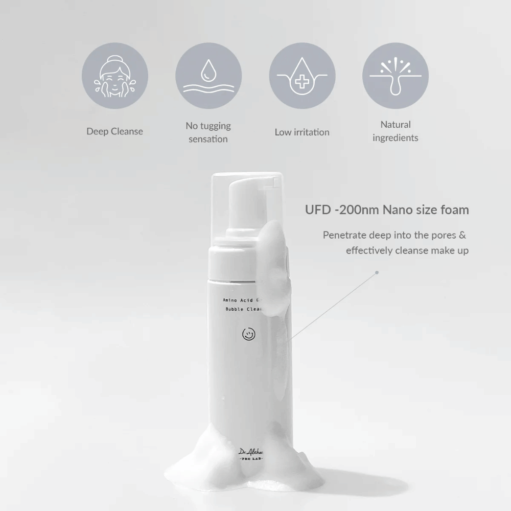Dr. Althea Amino Acid Gentle Bubble Cleanser oczyszcza dogłębnie dzięki nano-bąbelkom, które wnikają w pory. Łagodna formuła z naturalnymi składnikami – idealna dla wrażliwej skóry.