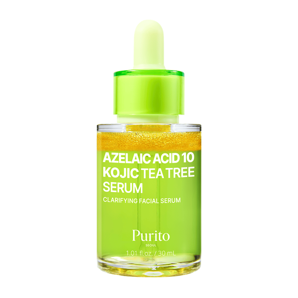 Zdjęcie produktu Purito Azelaic Acid 10 Kojic Tea Tree Serum 30 ml. Serum do twarzy rozjaśniające niejednolity koloryt skóry i zanieczyszczenia.