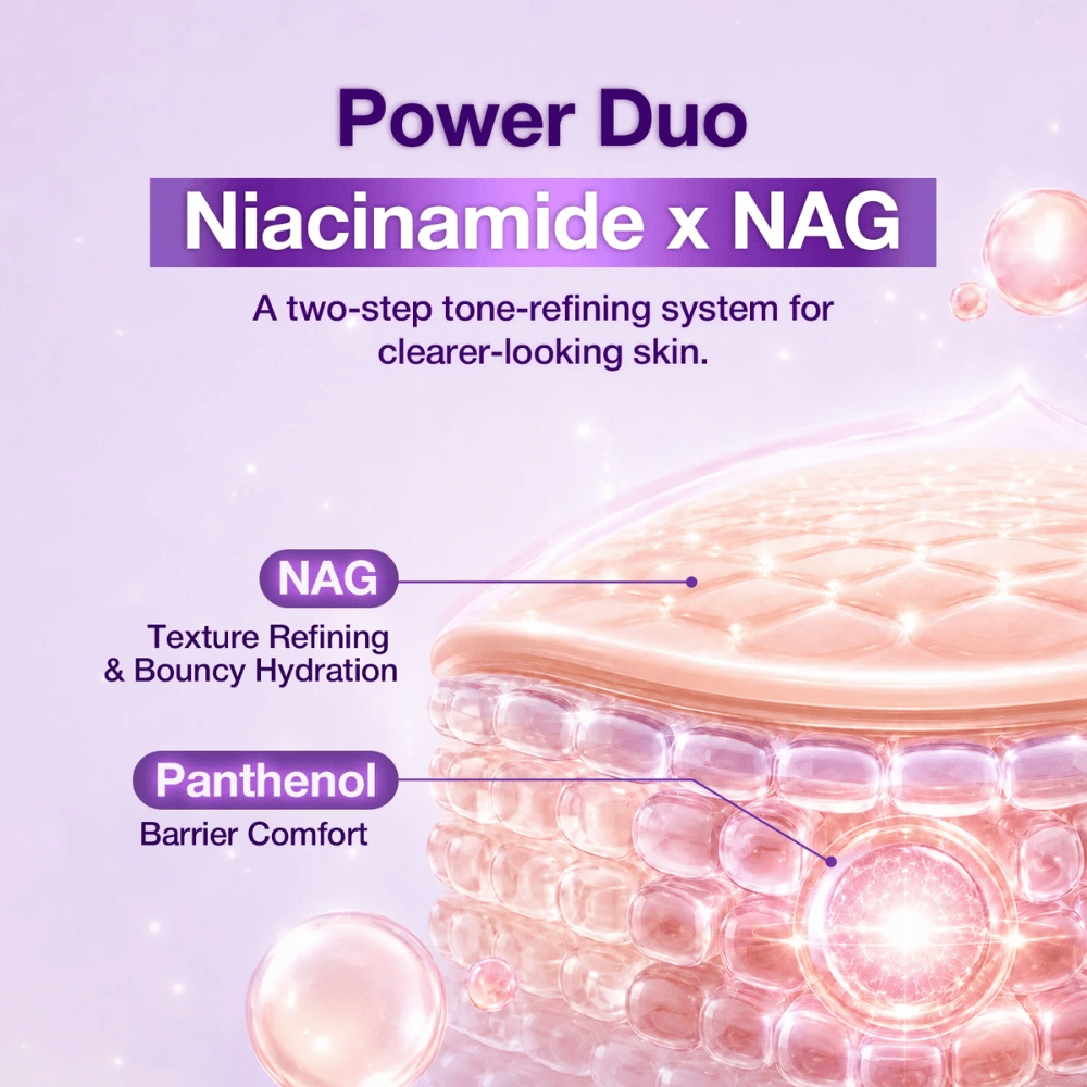 3. NINE LESS B-Boost 22% Niacinamide Serum – niacynamid i NAG dla gładszej tekstury skóry i nawilżenia