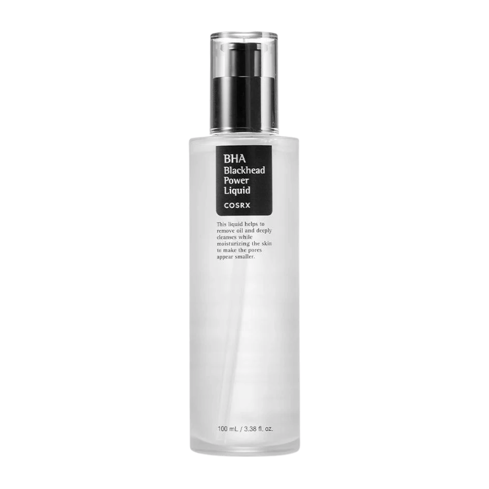 COSRX BHA Blackhead Power Liquid 100 ml – zabieg na twarz zmniejszający pory z BHA dla jaśniejszej skóry i bardziej jednolitej struktury skóry.