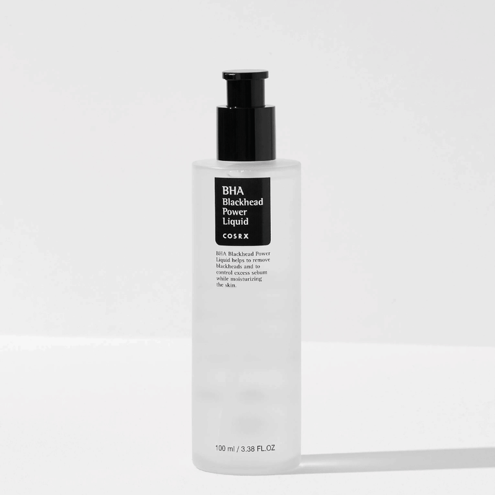 COSRX BHA Blackhead Power Liquid 100 ml – peeling chemiczny z kwasem salicylowym (BHA) w celu zmniejszenia zaskórników i głębokiego oczyszczania porów.