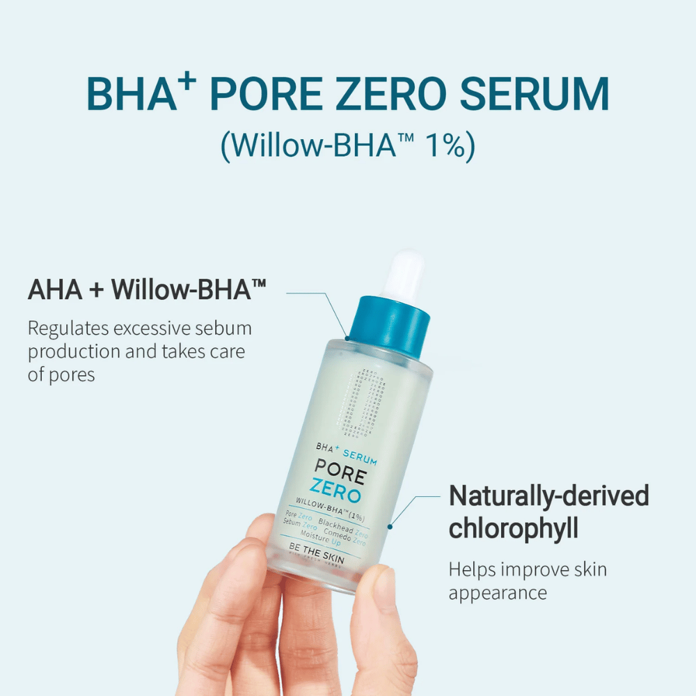 Be The Skin BHA+ Pore Zero Serum z Willow-BHA i naturalnym chlorofilem
