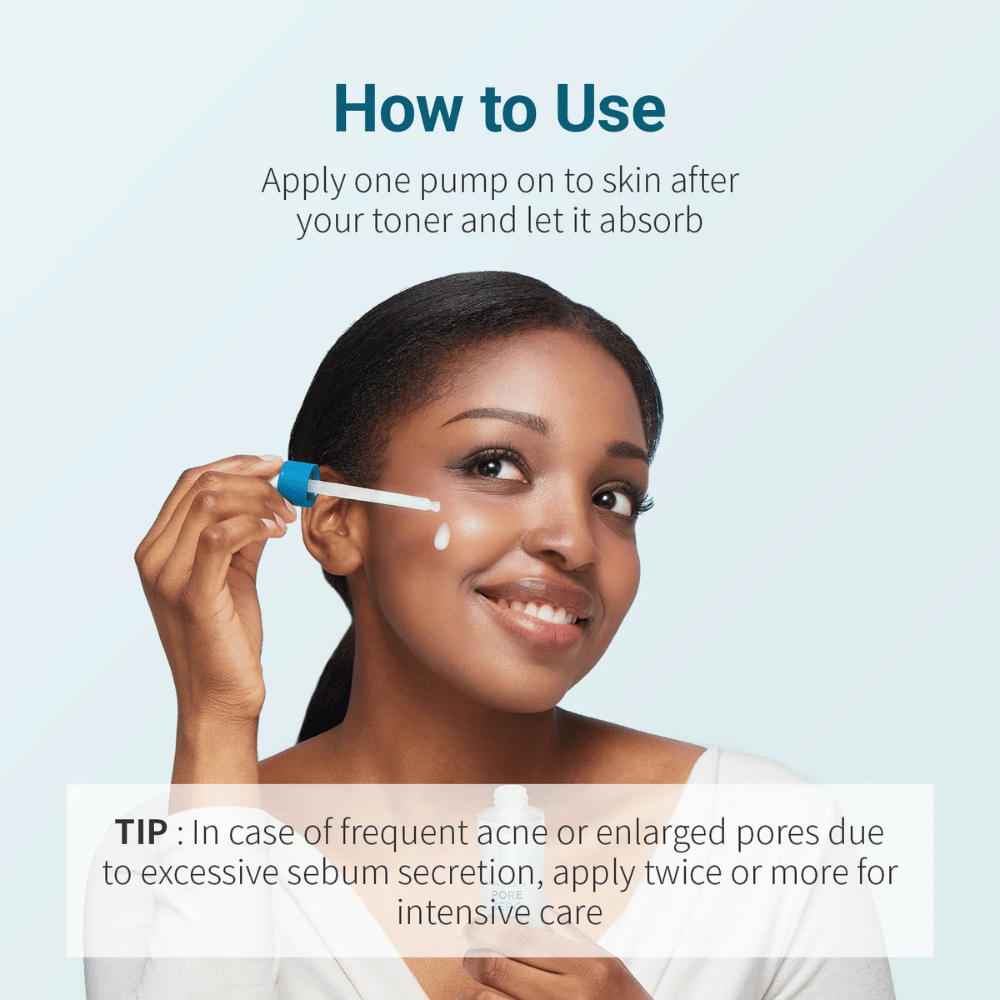 Be The Skin BHA+ Pore Zero Serum nakładany pipetą po toniku