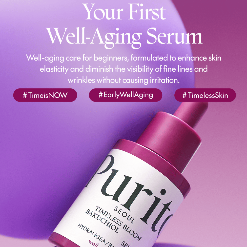 Purito Timeless Bloom Bakuchiol Serum to Twoje pierwsze wprowadzenie do pielęgnacji przeciwstarzeniowej. Idealny dla początkujących, poprawia elastyczność skóry i zmniejsza widoczność drobnych linii bez podrażnień. Doświadcz ponadczasowego piękna dzięki łagodnej i skutecznej formule.