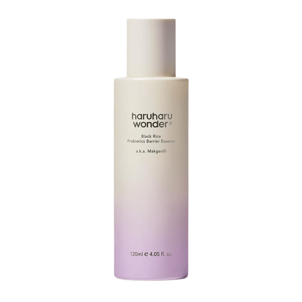 Haruharu Wonder Black Rice Probiotics Barrier Essence 120 ml o lekkiej formule, która wzmacnia skórę i nadaje naturalny blask