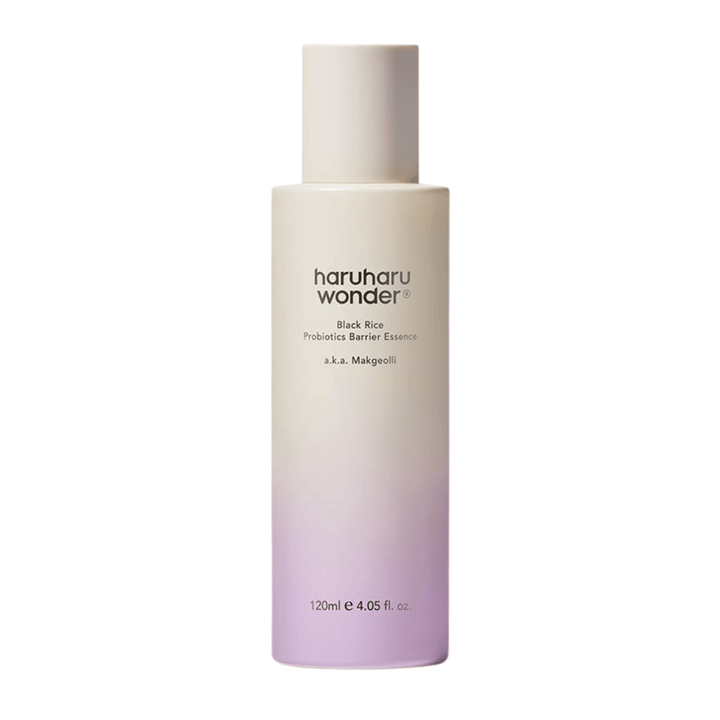 Haruharu Wonder Black Rice Probiotics Barrier Essence 120 ml o lekkiej formule, która wzmacnia skórę i nadaje naturalny blask
