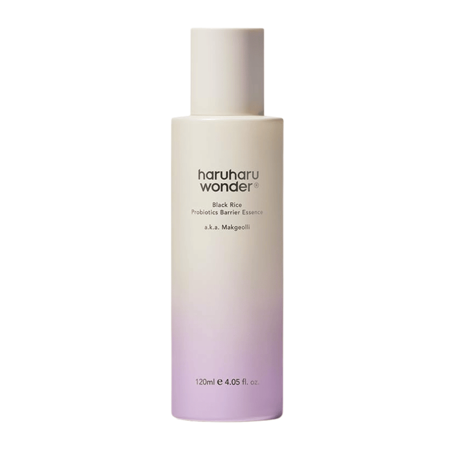 Haruharu Wonder Black Rice Probiotics Barrier Essence 120 ml o lekkiej formule, która wzmacnia skórę i nadaje naturalny blask