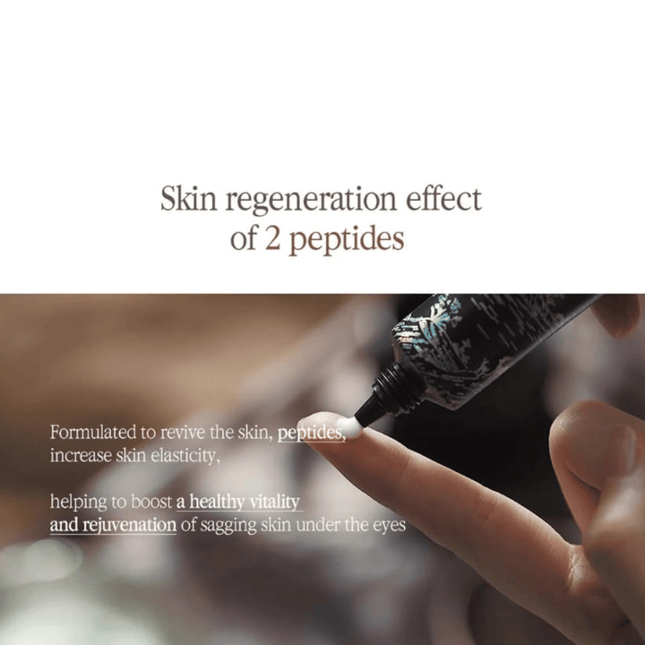 Pyunkang Yul Black Tea Time Reverse Eye Cream z peptydami, które pomagają wspierać elastyczność skóry i nadają okolicy oczu świeższy wygląd.