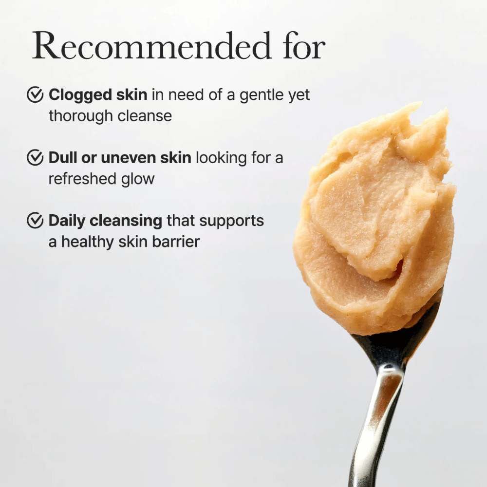 Arencia Calendula Rice Mochi Cleanser polecany dla zatkanej, zmęczonej lub nierównej skóry, która potrzebuje łagodnego, ale skutecznego oczyszczania.