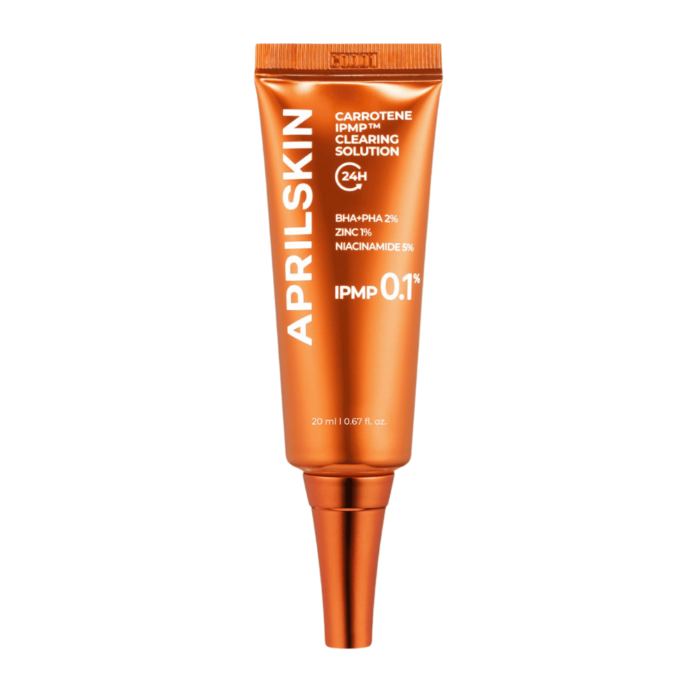APRILSKIN Carrotene IPMP Clearing Solution 20 ml, koreański spot treatment na trądzik, zaskórniki i stany zapalne z BHA, PHA, cynkiem i niacynamidem