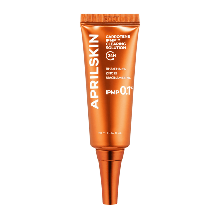 APRILSKIN Carrotene IPMP Clearing Solution 20 ml, koreański spot treatment na trądzik, zaskórniki i stany zapalne z BHA, PHA, cynkiem i niacynamidem