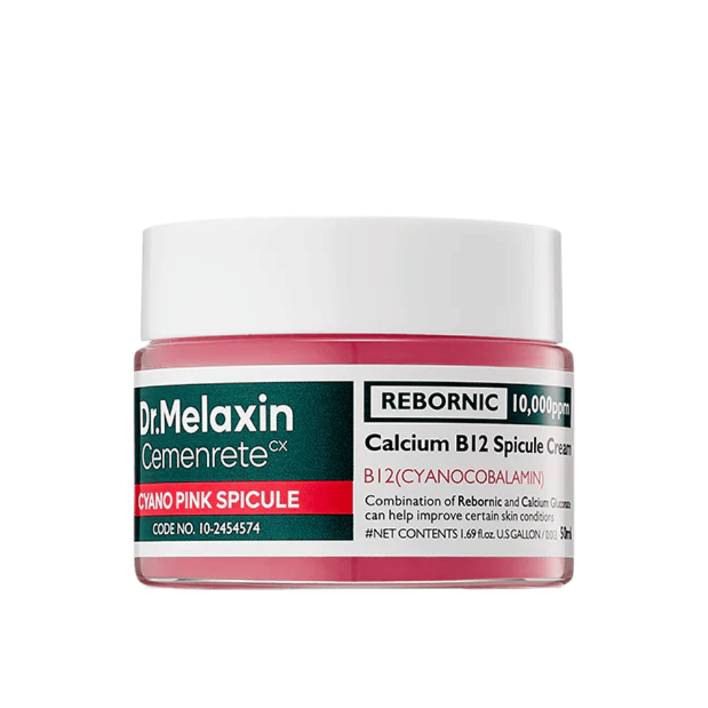 Dr. Melaxin Cemenrete Cyano Pink Spicule Cream – krem do twarzy z witaminą B12 i spikule, który poprawia elastyczność i blask skóry.