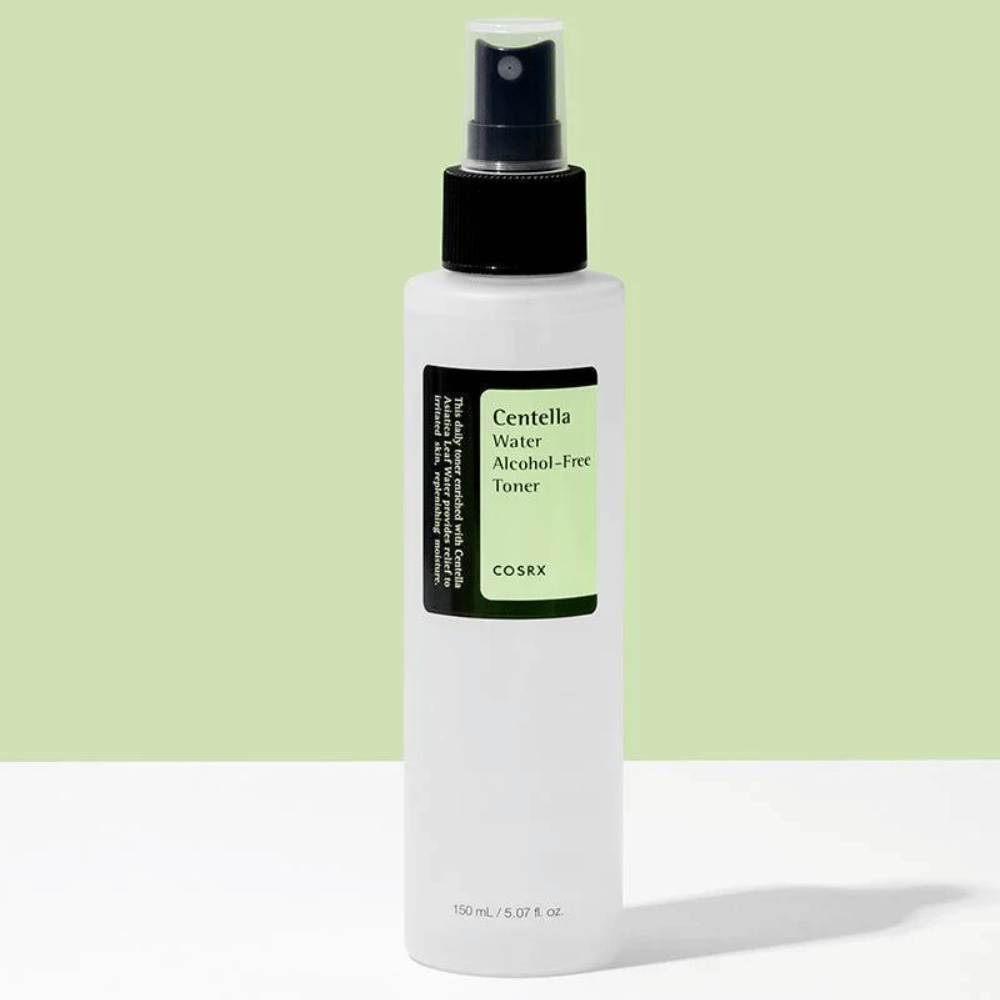 COSRX Centella Water Alcohol-Free Toner z pudełkiem 150 ml nawilżający i bezalkoholowy tonik do twarzy dla zrównoważonej skóry