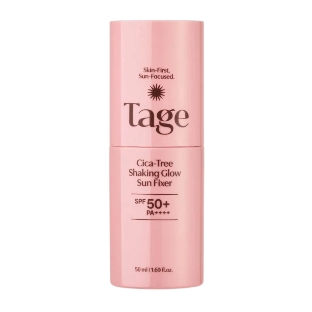 TAGE Cica-Tree Shaking Glow Sun Fixer SPF50+ PA++++ 50 ml – koreański filtr przeciwsłoneczny