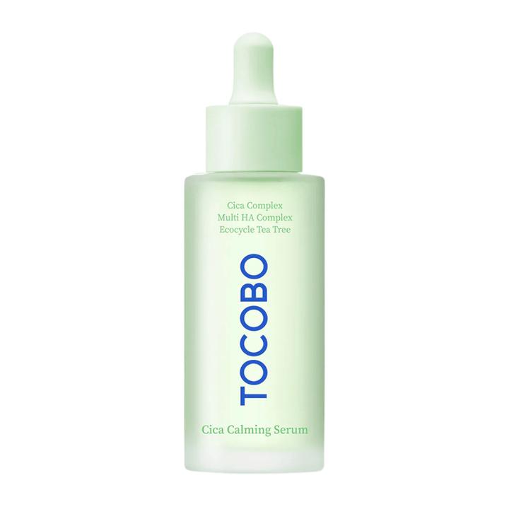 Zdjęcie produktu TOCOBO Cica Calming Serum, wegańskie koreańskie serum do twarzy z kompleksem cica i kwasem hialuronowym dla spokojnej, nawilżonej i zrównoważonej skóry.