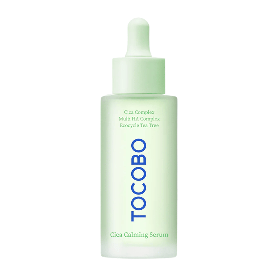Zdjęcie produktu TOCOBO Cica Calming Serum, wegańskie koreańskie serum do twarzy z kompleksem cica i kwasem hialuronowym dla spokojnej, nawilżonej i zrównoważonej skóry.