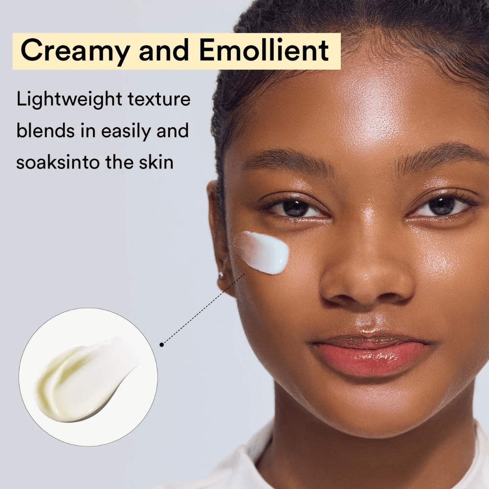 Zbliżenie na lekką, kremową teksturę Abib Collagen Eye Crème, która szybko wnika w skórę i zapewnia intensywne nawilżenie.