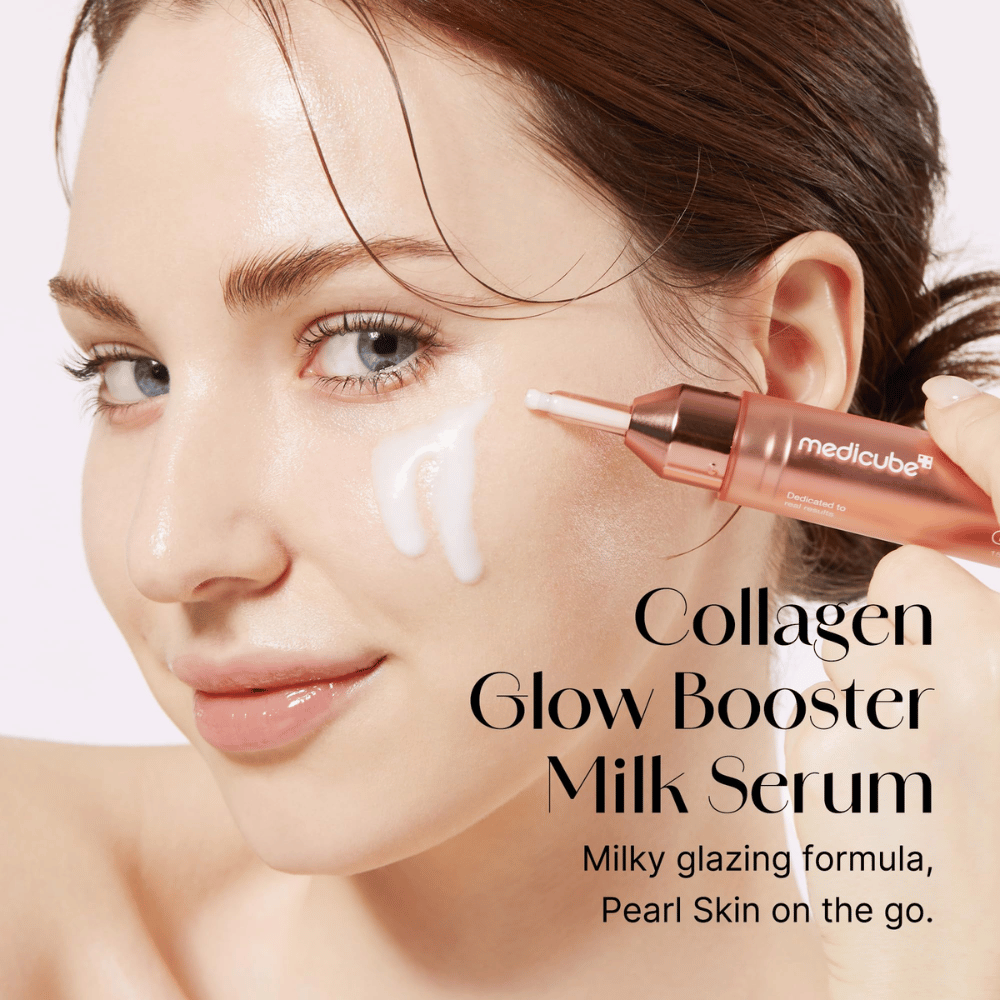 Collagen Glow Booster Milk Serum to mleczna formuła, która nadaje skórze perłowy blask w ruchu. Idealny do poprawy blasku i elastyczności skóry, jednocześnie nawilżając i chroniąc skórę przed zewnętrznymi czynnikami stresogennymi.