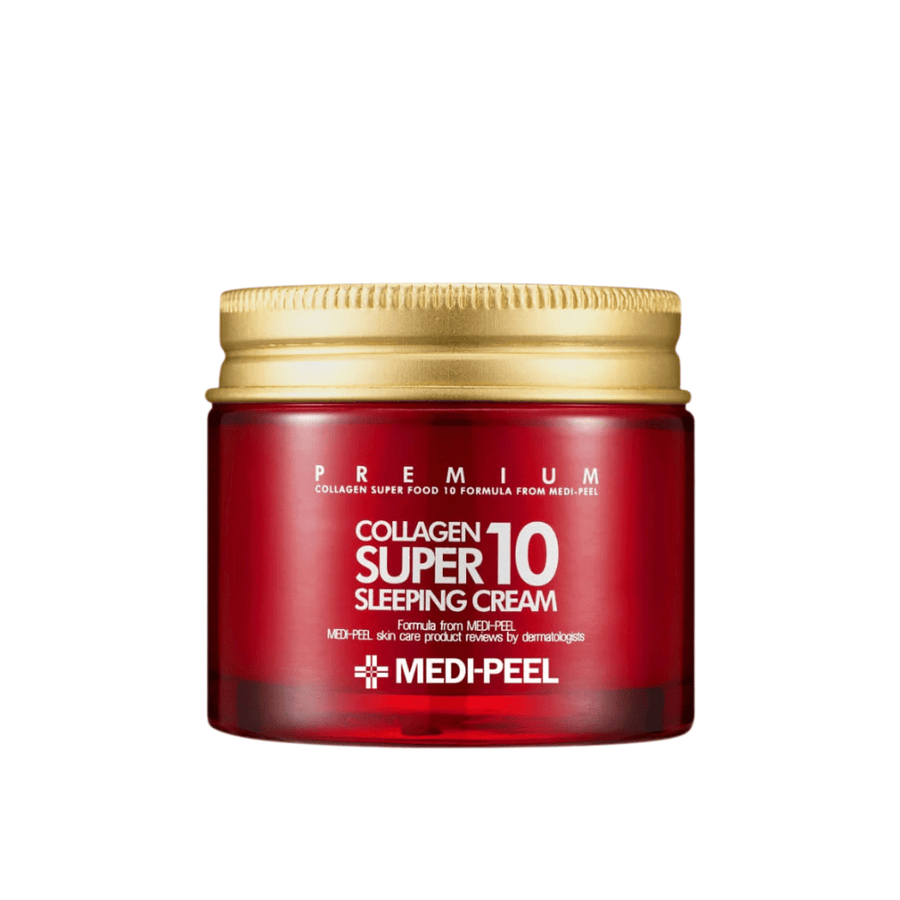 MEDI-PEEL Collagen Super 10 Sleeping Cream – koreański krem na noc z kolagenem dla suchej, dojrzałej i zmęczonej skóry.