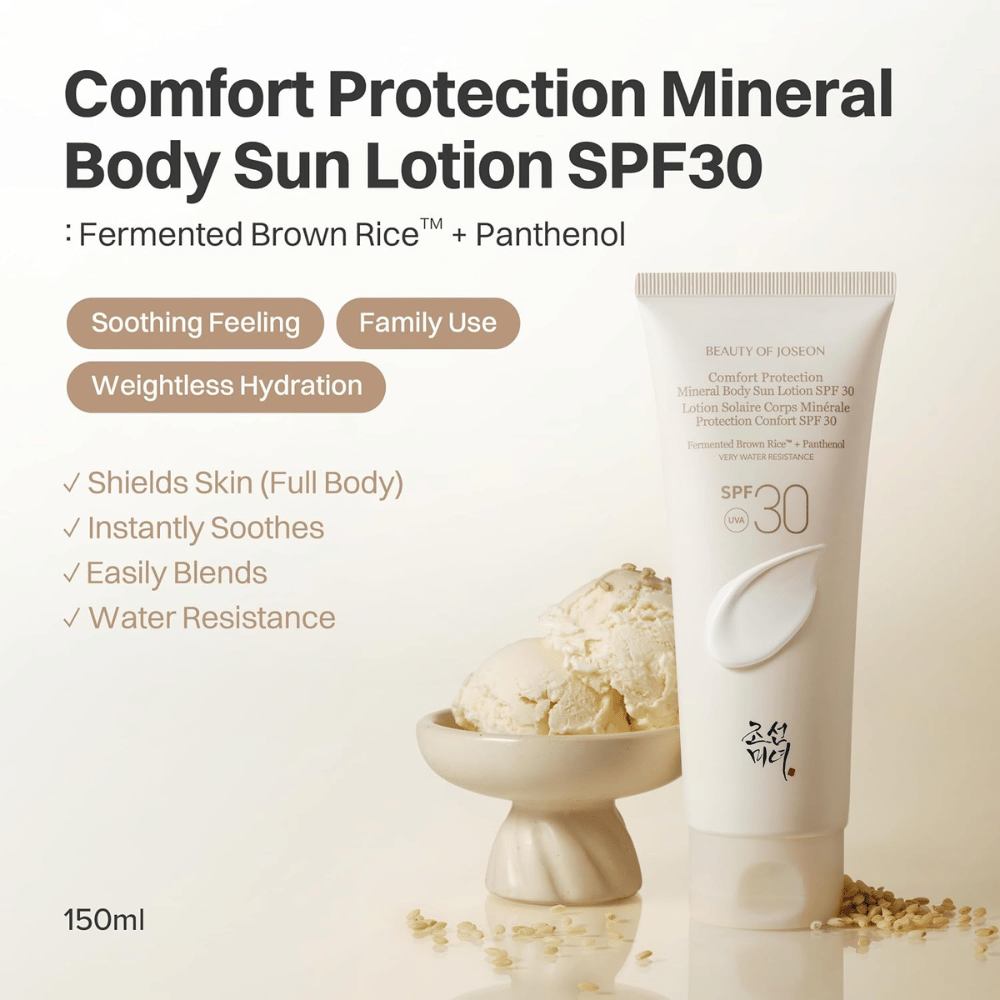 Beauty of Joseon Comfort Protection Mineral Body Sun Lotion SPF30 mineralny filtr przeciwsłoneczny 150 ml