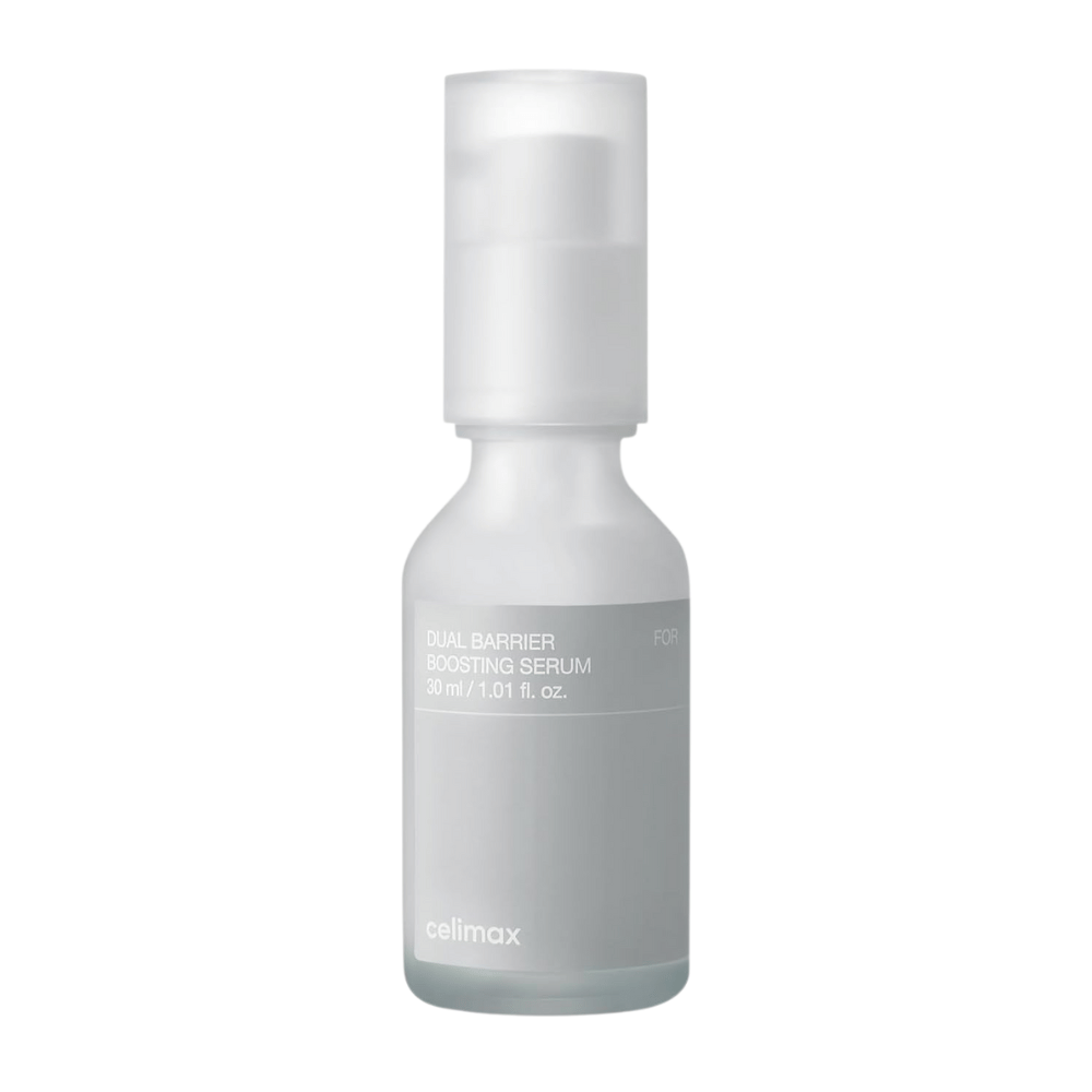 Celimax Dual Barrier Boosting Serum obraz produktu na białym tle, koreańskie serum do skóry wrażliwej i suchej.