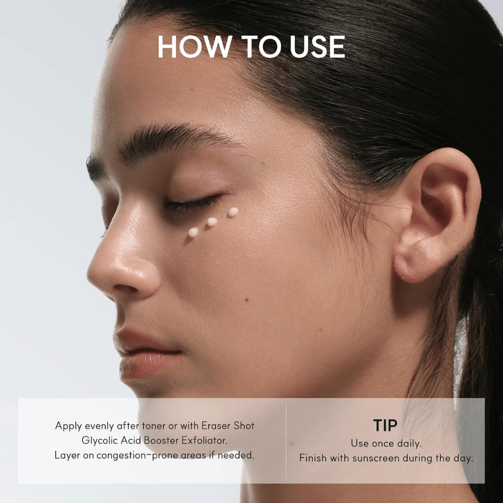 Arencia Eraser Shot Glycolic Acid Booster – aplikacja złuszczającego kremu do twarzy z kwasem glikolowym