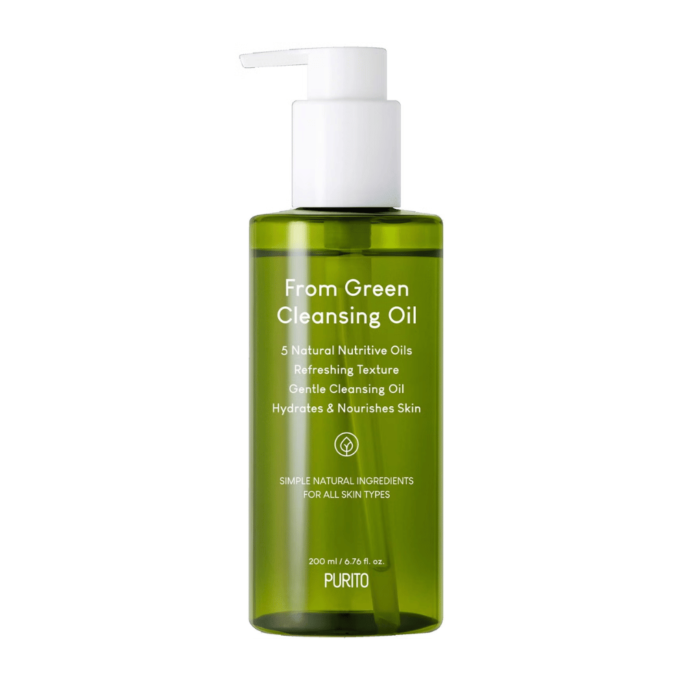 Purito From Green Cleansing Oil jest łagodnym olejkiem oczyszczającym sformułowanym z naturalnych, bogatych w składniki odżywcze olejów. Skutecznie usuwa makijaż i zanieczyszczenia, jednocześnie nawilżając i odżywiając skórę. Odpowiedni dla wszystkich typów skóry, pozostawia skórę miękką i świeżą.