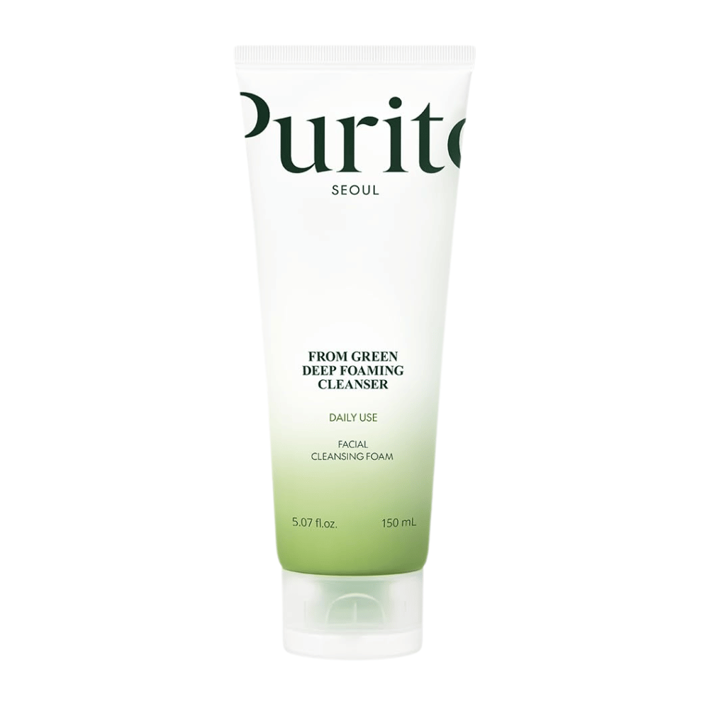 Purito Seoul From Green Deep Foaming Cleanser 150 ml – pieniący się środek do mycia twarzy do codziennego stosowania