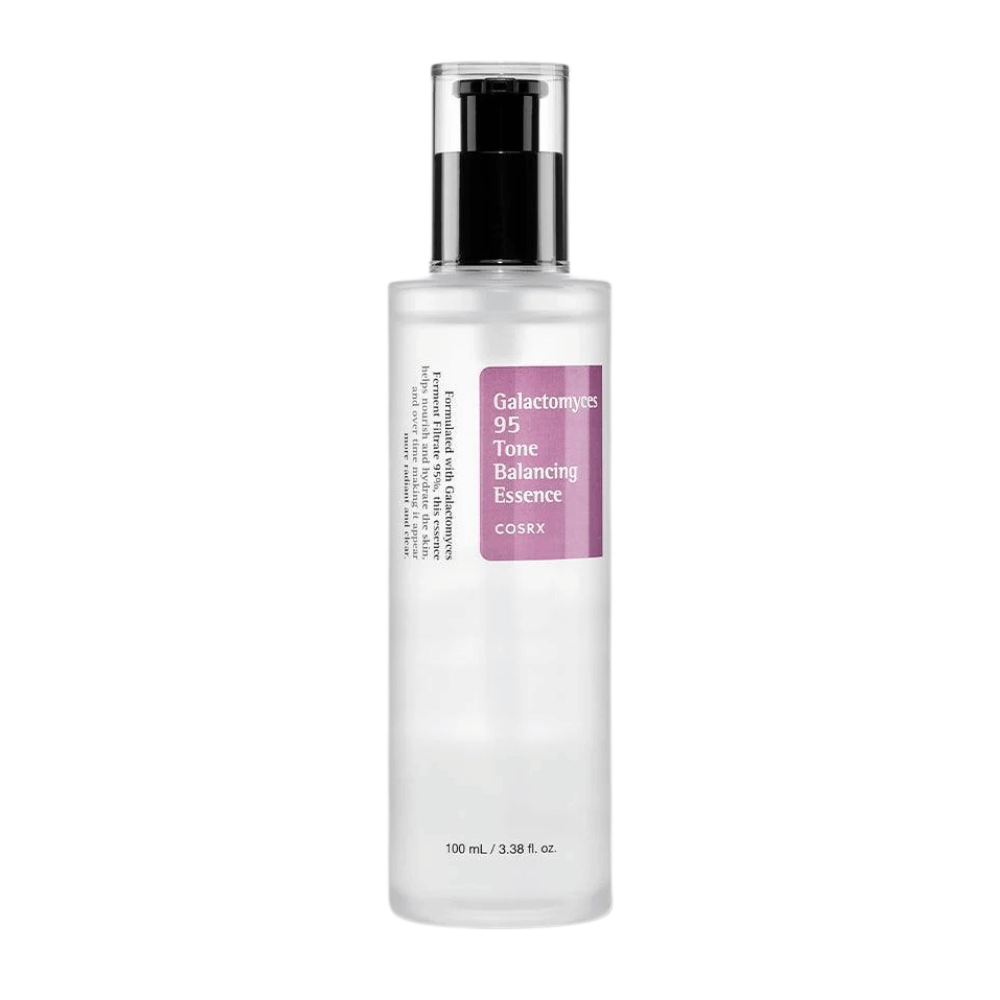 Zdjęcie produktu COSRX Galactomyces 95 Tone Balancing Essence 100 ml. Lekka esencja, która nawilża, zmiękcza i poprawia klarowność skóry.