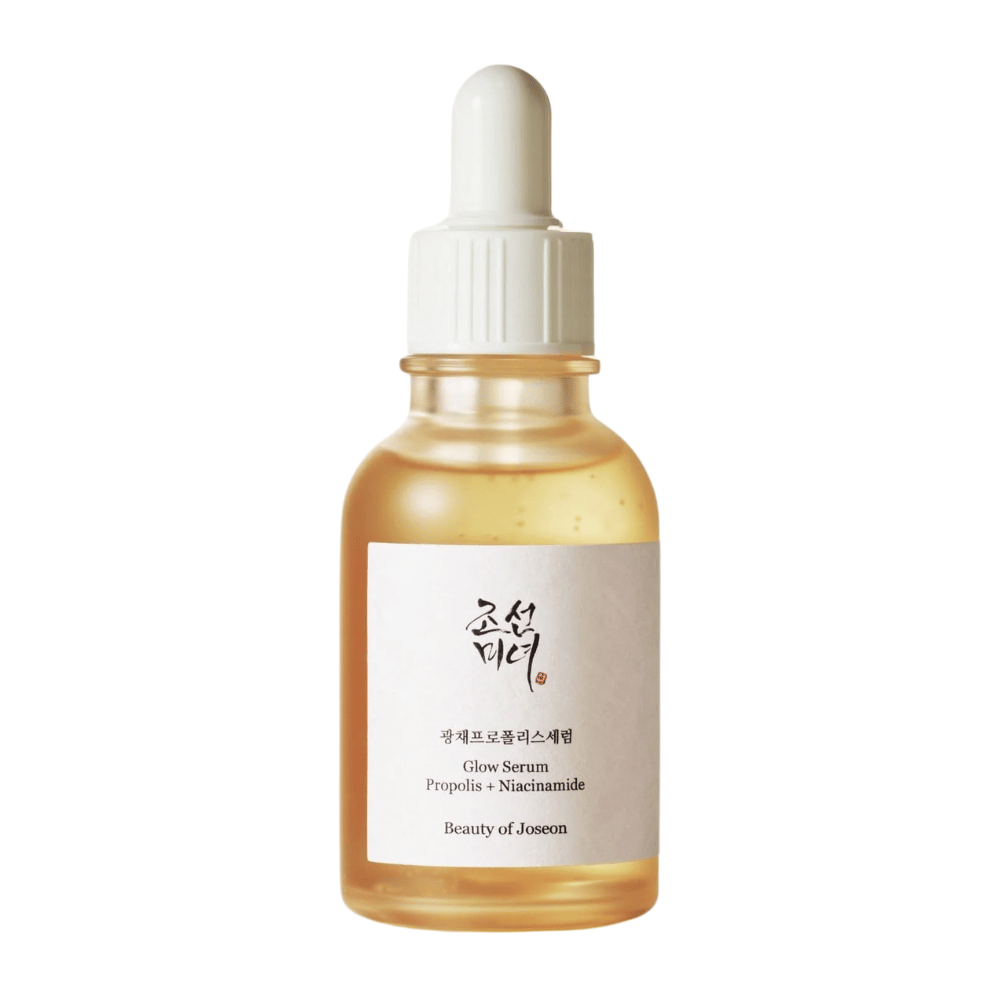 Beauty of Joseon Glow Serum Propolis + Niacynamid w butelce z pipetą – koreańskie serum, które daje blask, wyrównuje koloryt skóry i wzmacnia barierę skórną.