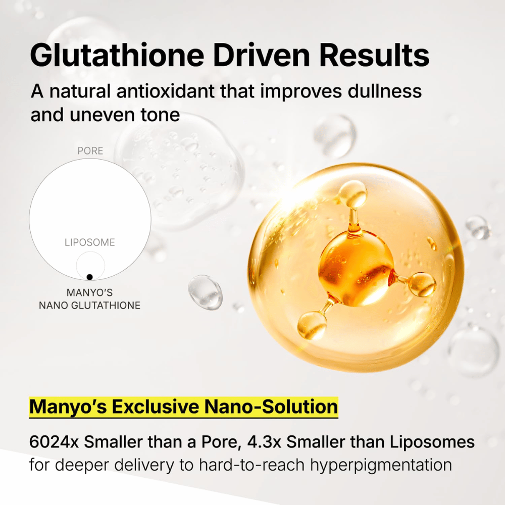 Ma:nyo Glutathione 7 Dark Spot Serum Patch z nano-glutathione do dogłębnej pielęgnacji ciemnych plam i nierównego kolorytu skóry