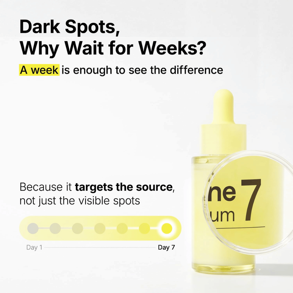 Ma:nyo Glutathione 7 Dark Spot Serum na przebarwienia i nierówny koloryt skóry z widocznymi rezultatami już po tygodniu