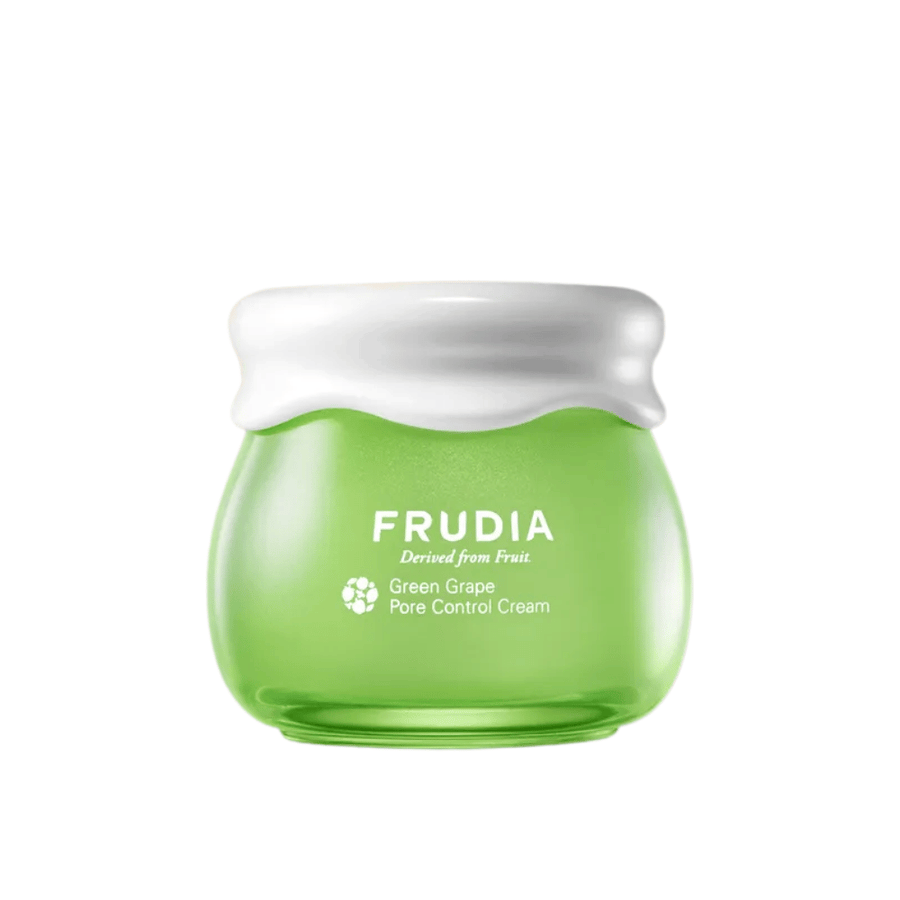 FRUDIA Green Grape Pore Control Cream – krem zmniejszający pory z ekstraktem z zielonych winogron dla skóry tłustej i mieszanej.