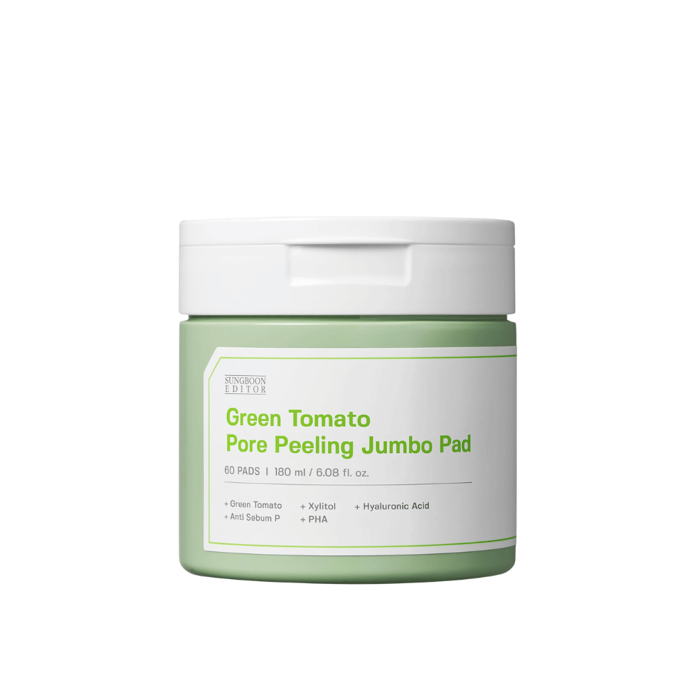 1. SUNGBOON EDITOR Green Tomato Pore Peeling Jumbo Pad 60 płatków – zdjęcie produktu słoiczka