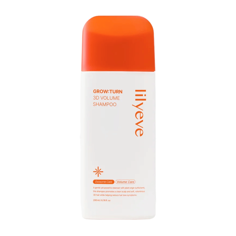 LILYEVE Grow:Turn Exosome 3D Volume Brush Shampoo z zintegrowanym aplikatorem szczotkowym dla łatwej aplikacji