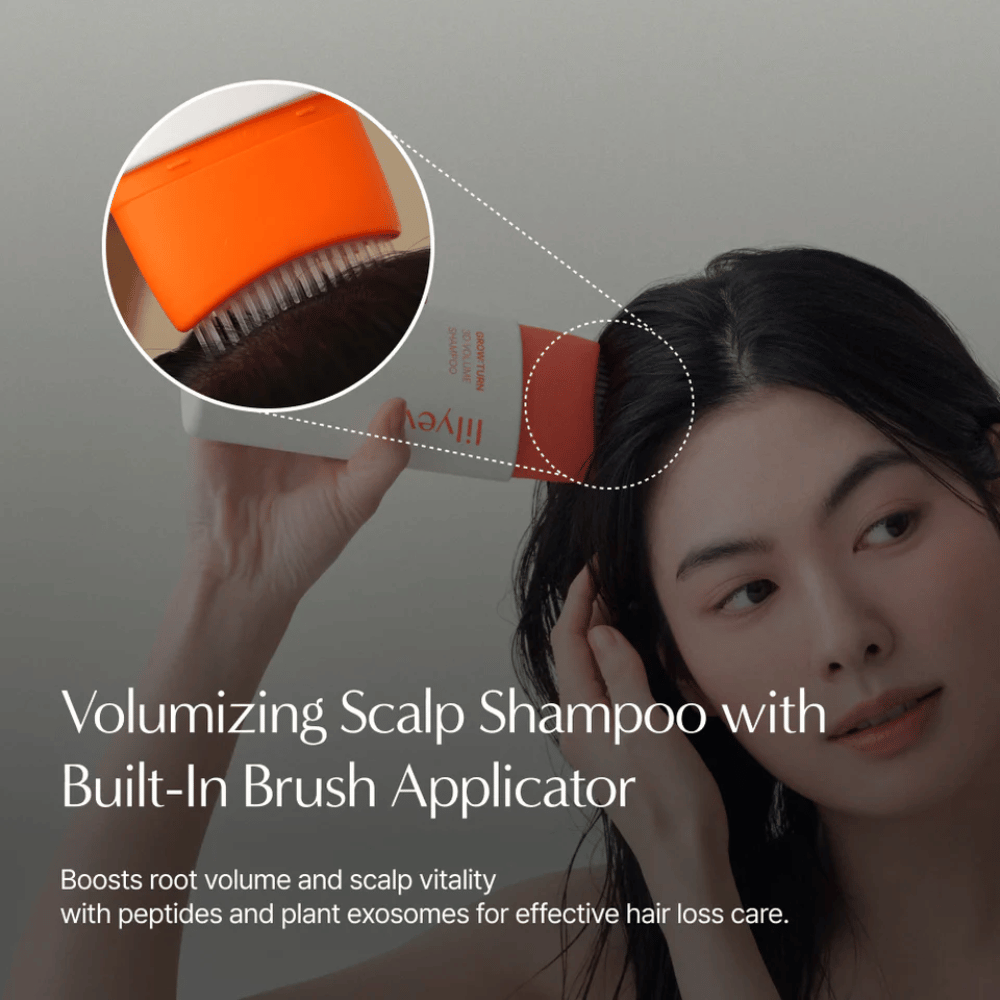 LILYEVE Grow:Turn Exosome 3D Volume Brush Shampoo z roślinnymi egzosomami i kompleksem białkowym