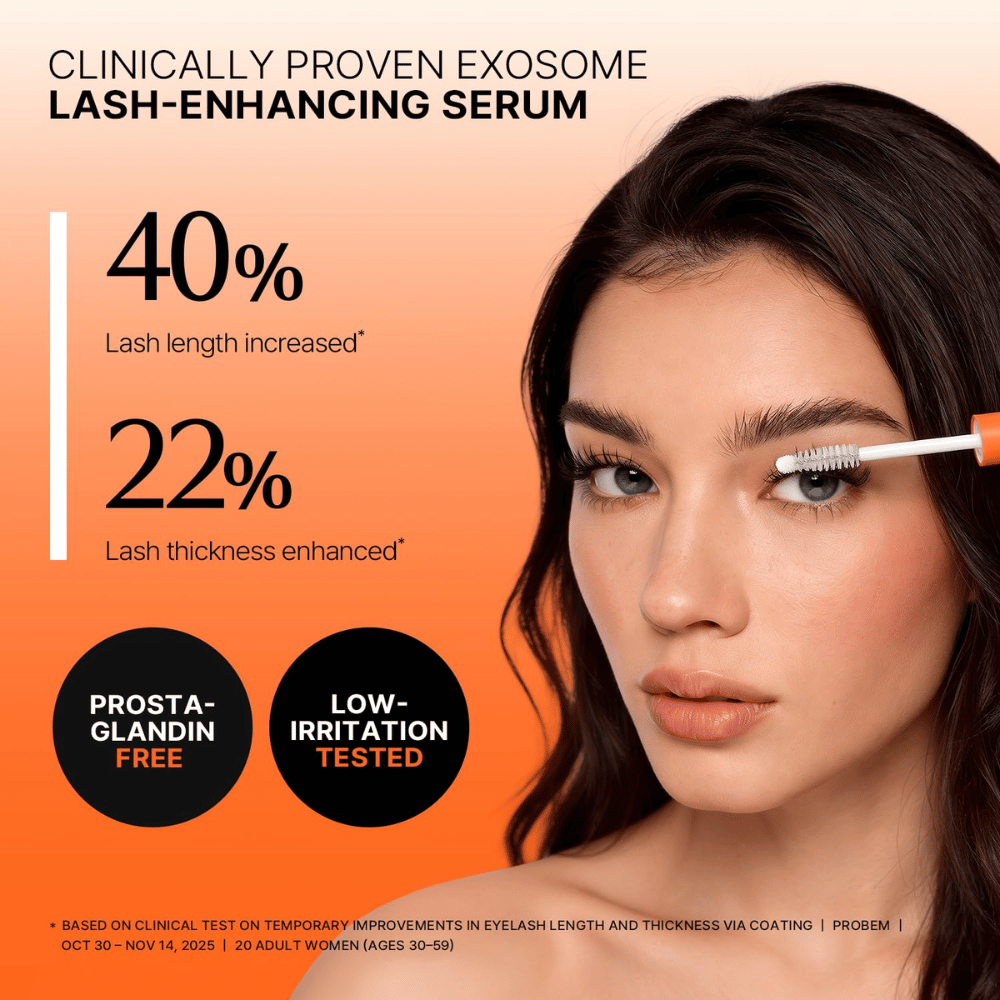 LILYEVE Grow Turn Exosome Dual Lash Serum – klinicznie przetestowane serum do rzęs dla dłuższych i gęstszych rzęs.