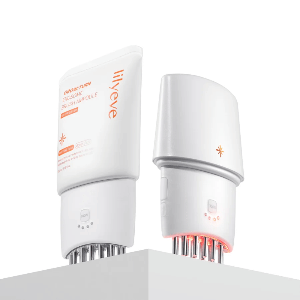 3. Lilyeve GrowTurn Pro – urządzenie do skóry głowy wraz z ampułką GrowTurn Exosome Brush