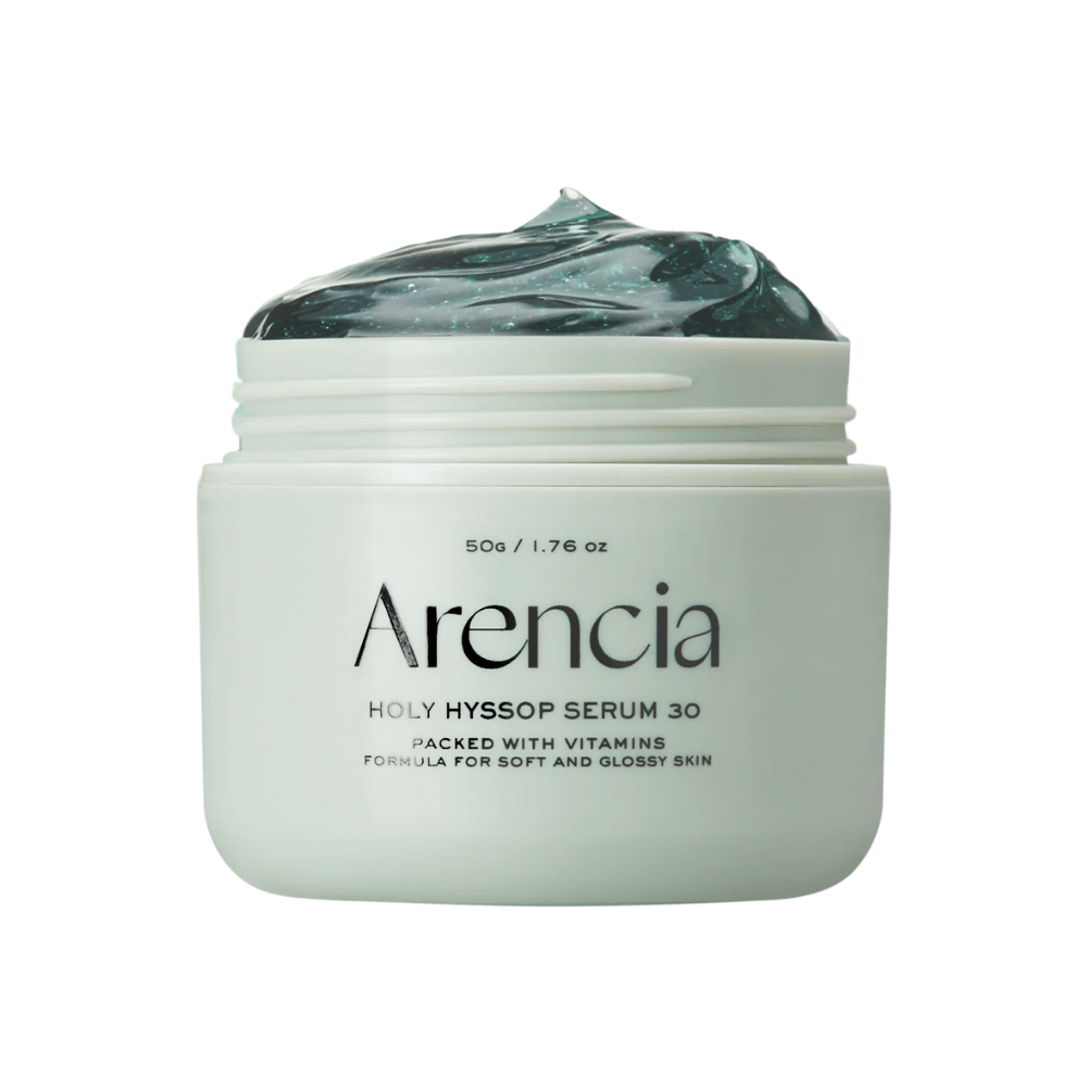 Arencia Holy Hyssop Serum 30 – silne serum witaminowe z ekstraktem z francuskiego hyzopu, które zmiękcza skórę i poprawia blask oraz jędrność.