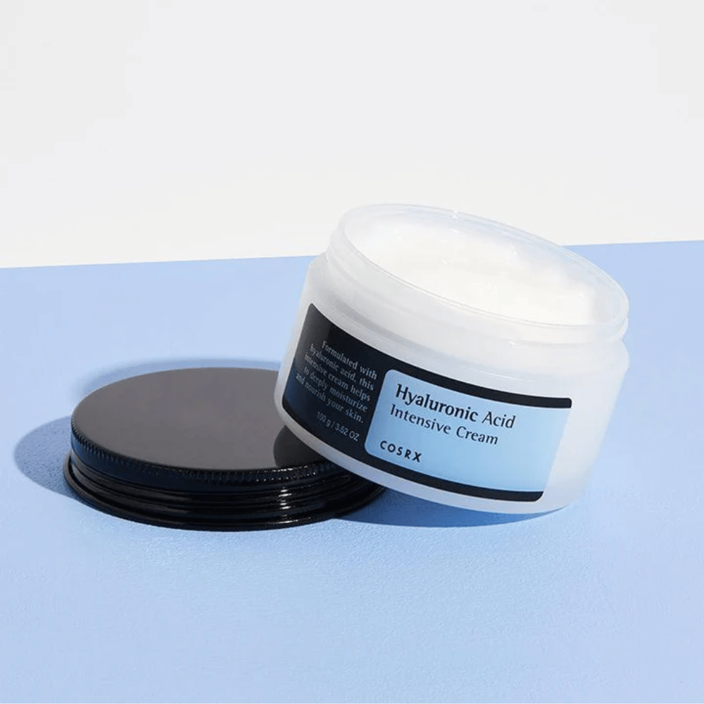 COSRX Hyaluronic Acid Intensive Cream 100 g – odżywczy krem do twarzy z kwasem hialuronowym, zapewniający długotrwałe nawilżenie i miękką skórę