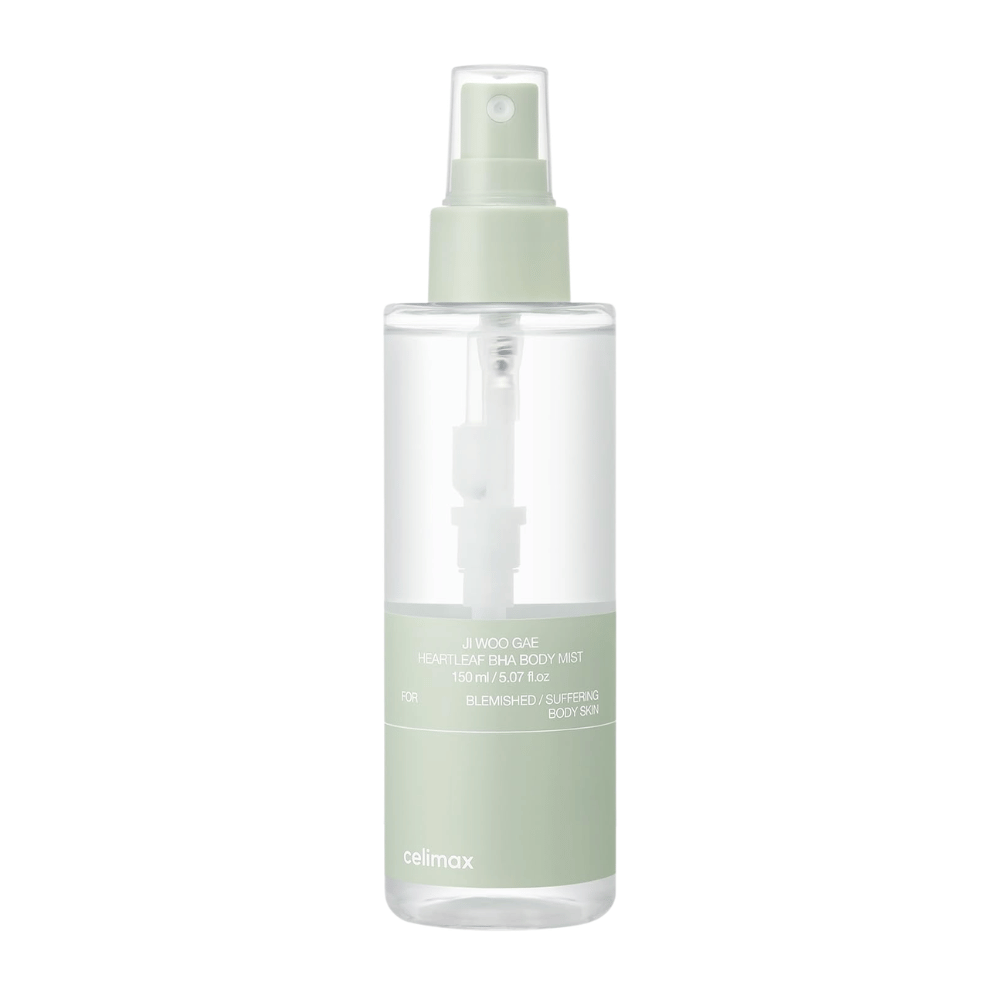 1. celimax Ji Woo Gae Heartleaf BHA Body Mist 150 ml – złuszczająca mgiełka do ciała